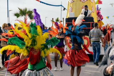 Dancers in the Caribbean Carnival parade