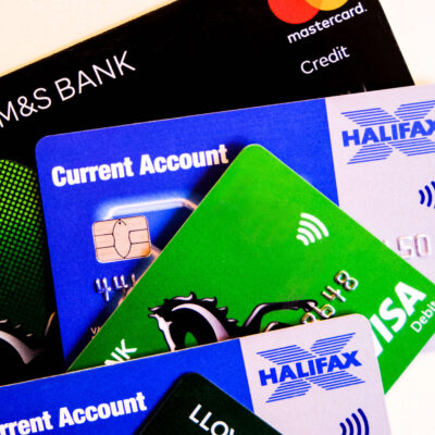 Different credit cards.