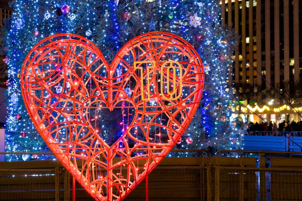 Toronto holiday lights.