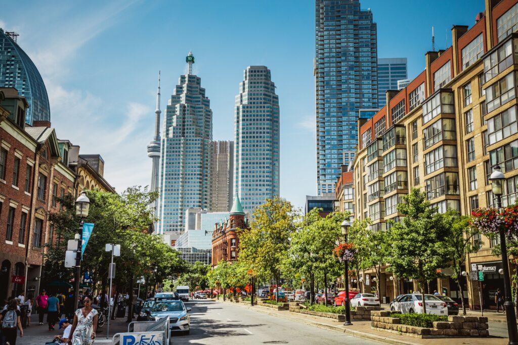 Downtown Toronto city view.