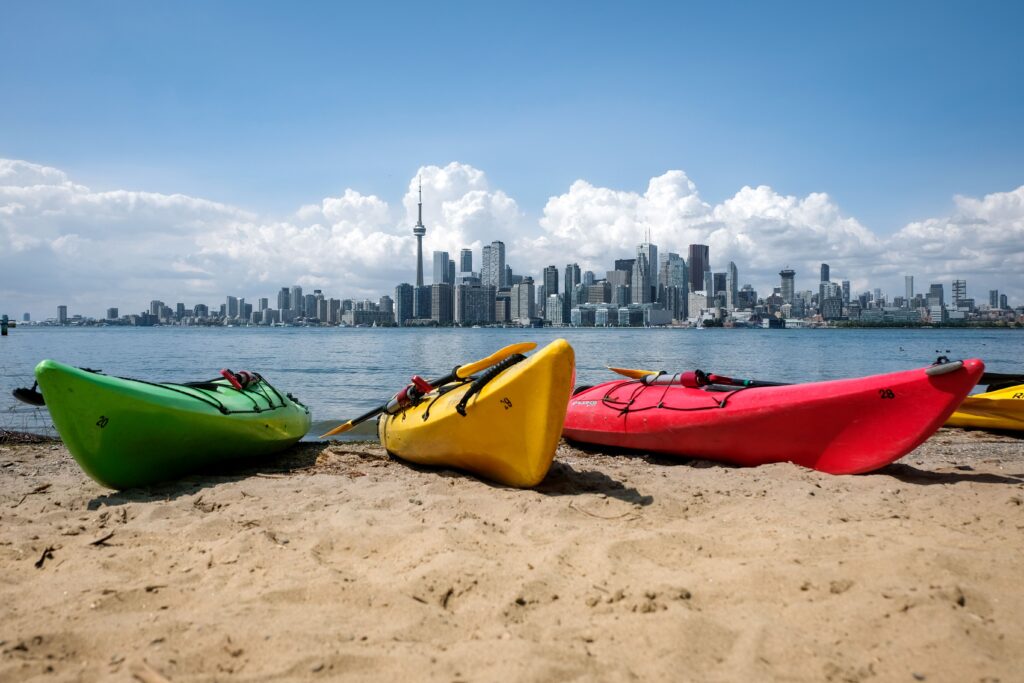 Beach on Toronto Islands.