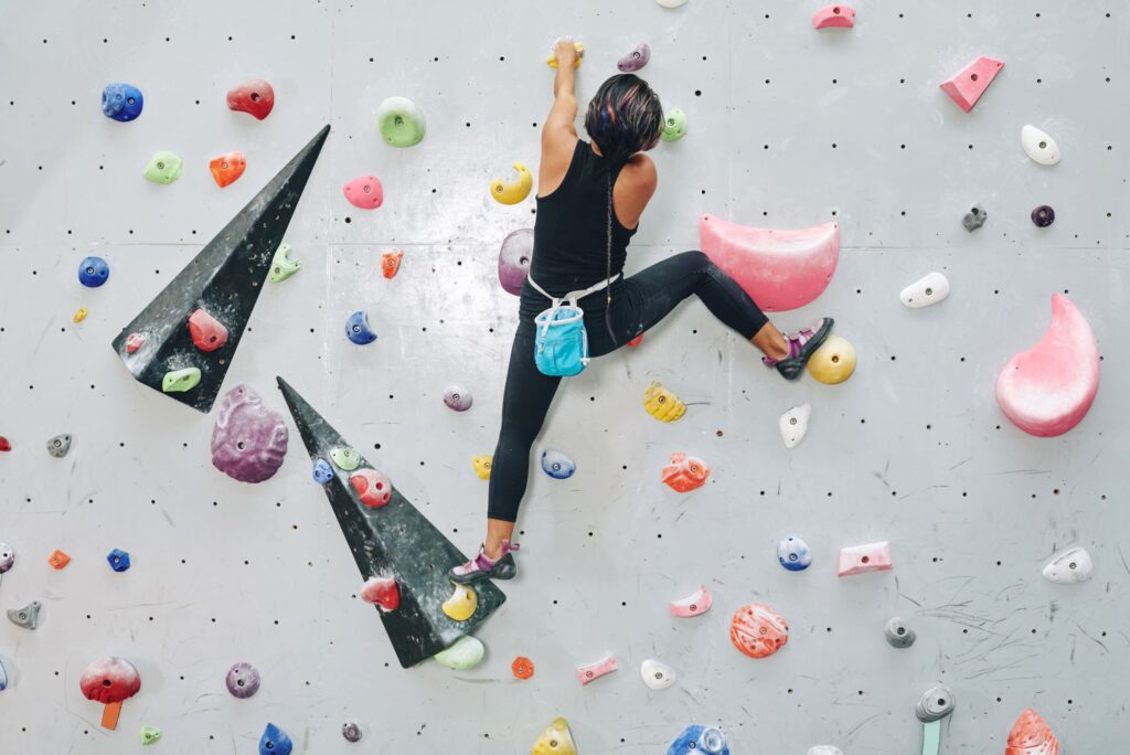 Bouldering workout in Toronto.