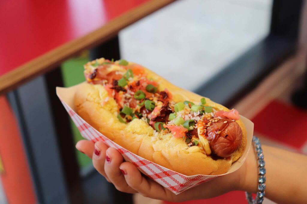Gourmet roller dogs at HOEM Run.